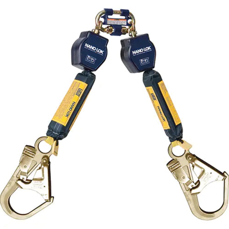 3M DBI Sala Fall Protection  Nano-Lok Self-Retracting Lifelines, 6', Web, Swivel