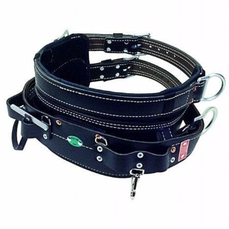 Bashlin Linemans 4 D-Ring Leather Tool Belt - 88GX4DCC