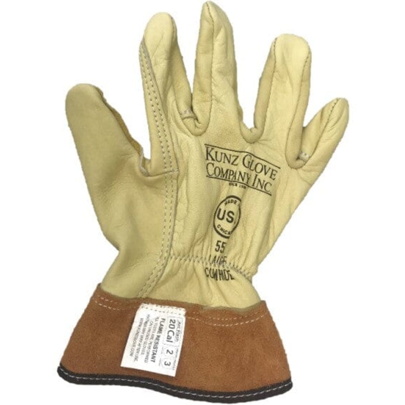 Kunz Cuff Cowhide Drivers Gauntlet Gloves - 552
