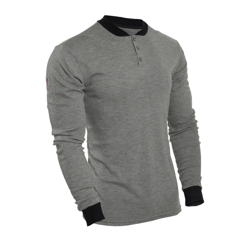 NSA DRIFIRE FR Long Sleeve Henley Mens Shirt - C541NGEBSLS