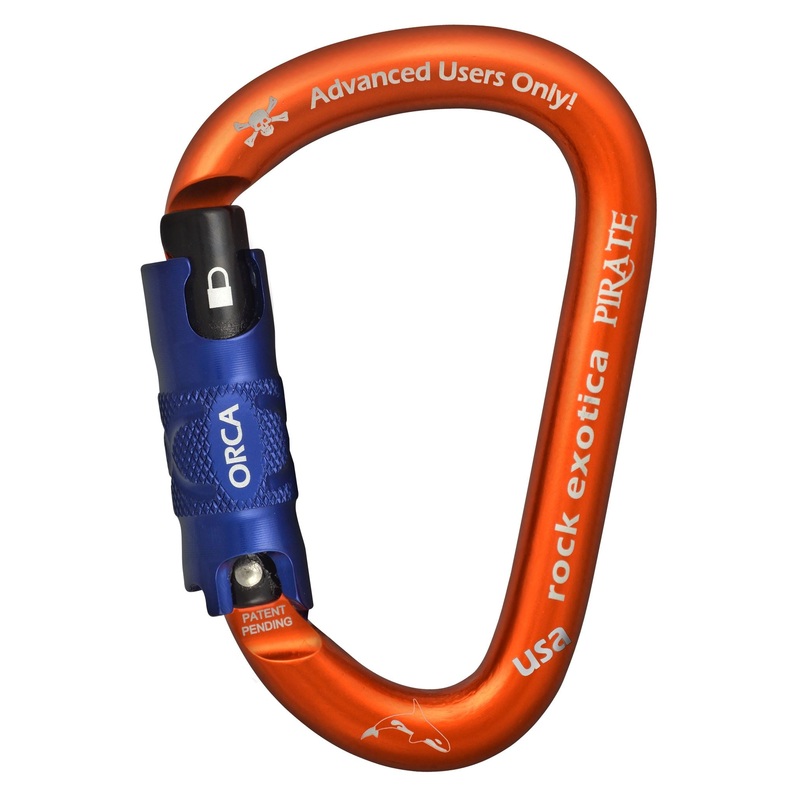 Rock Exotica Pirate ORCA-Lock Open Gate Aluminum Carabiner - C1O