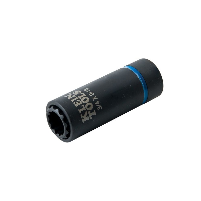 Klein 2-in-1 Impact Socket Set 12-Point, 3/4 and 9/16-Inch - 66001
