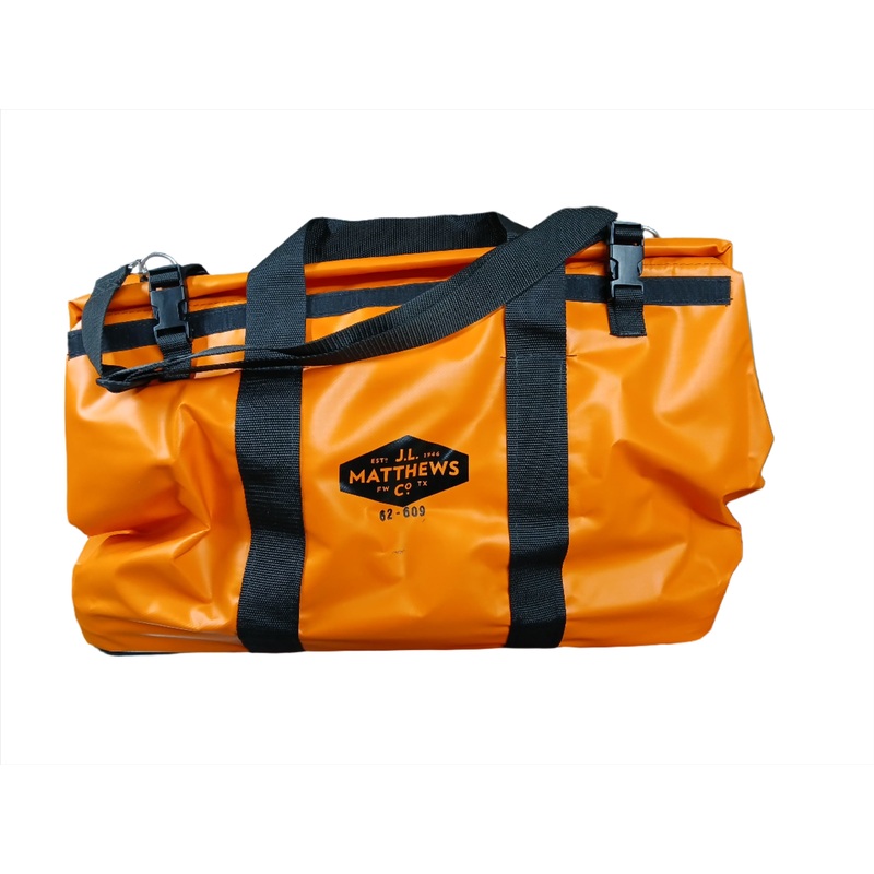 J.L. Matthews Big Mouth Orange Tool Bag W/ Shoulder Strap - 62-609