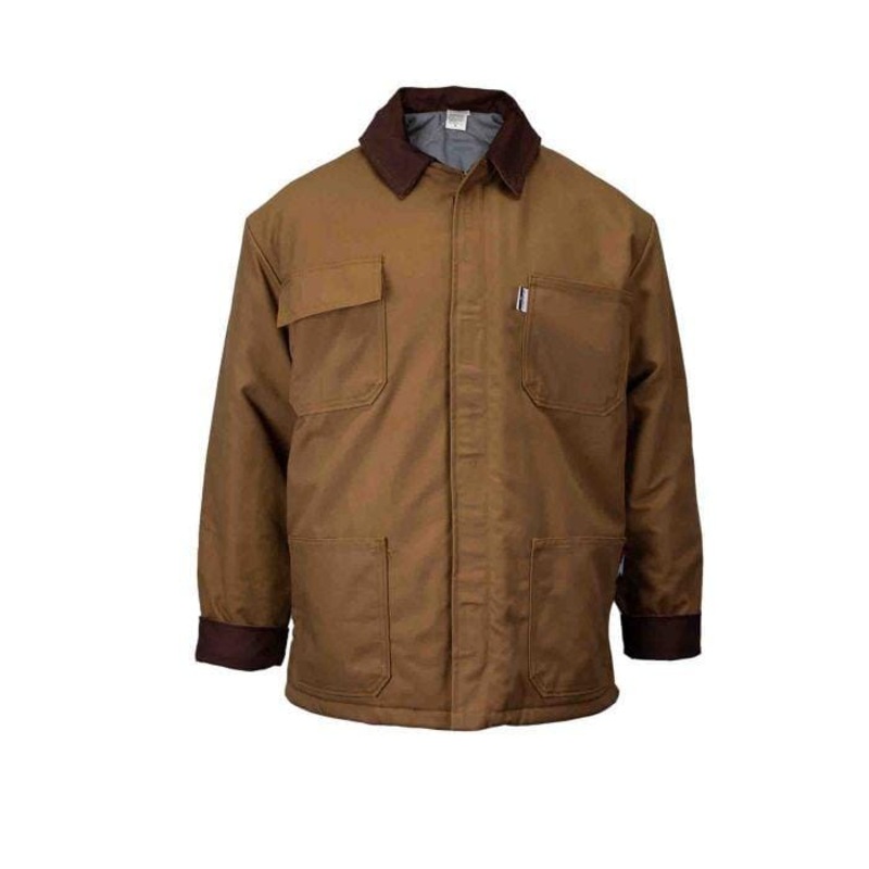 NSA HRC 4 Duck Brown Chore Coat Quilt Lining Work Jacket - 30923-67