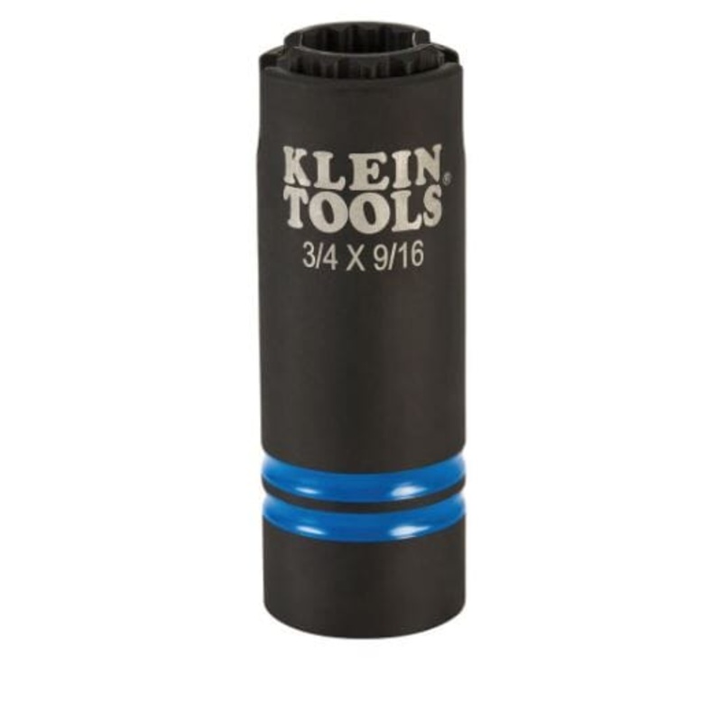 Klein 3-in-1 Slotted Impact 12-Point Socket - 66031