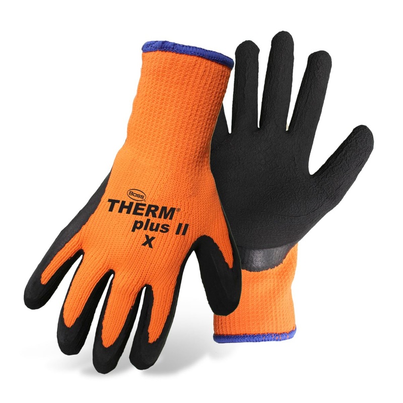 Boss Therm Plus II High-Vis Orange Latex Coated Palm - 7843