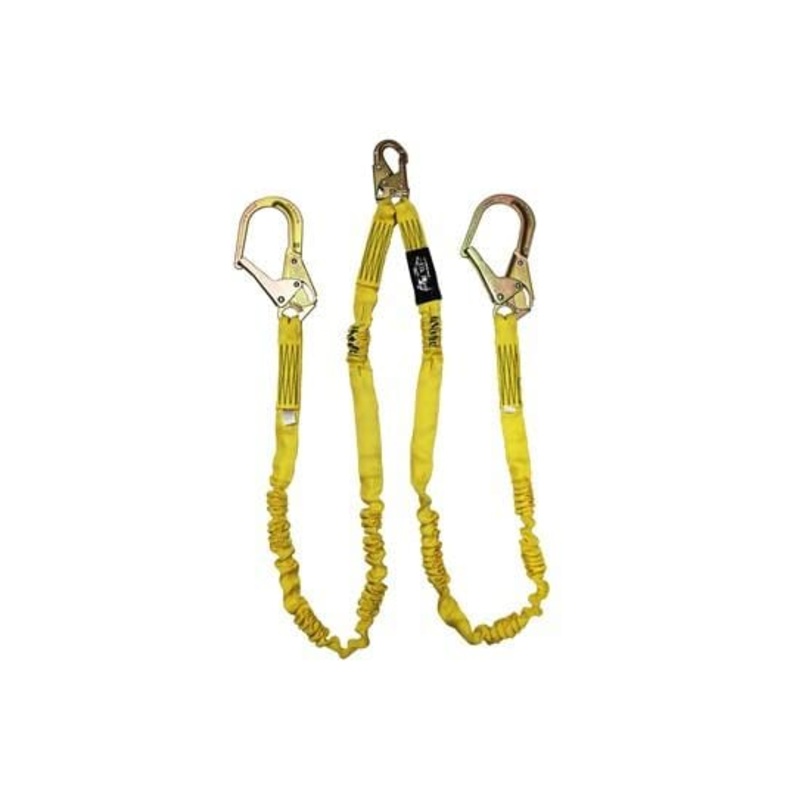 Elk River 6' NoPac Twin Leg Lanyard W/Rebar Snap - 35386
