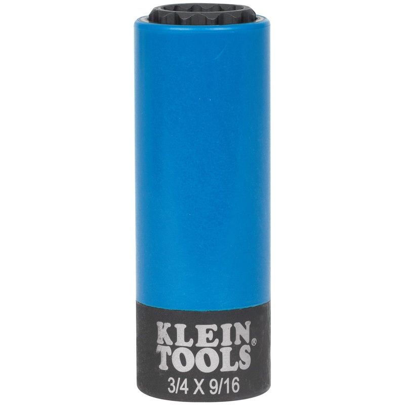 Klein Coated 12-Point 3/4" & 9/16" Impact Socket - 66030