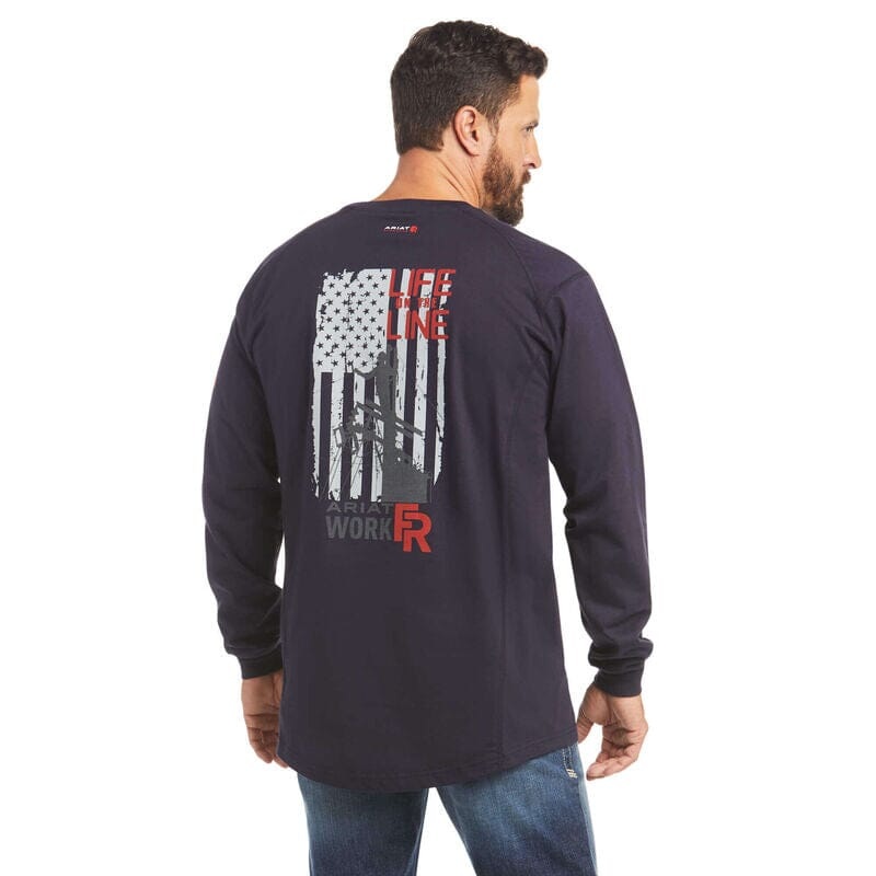 Ariat Mens FR Air Life On The Line T-Shirt - 10035555