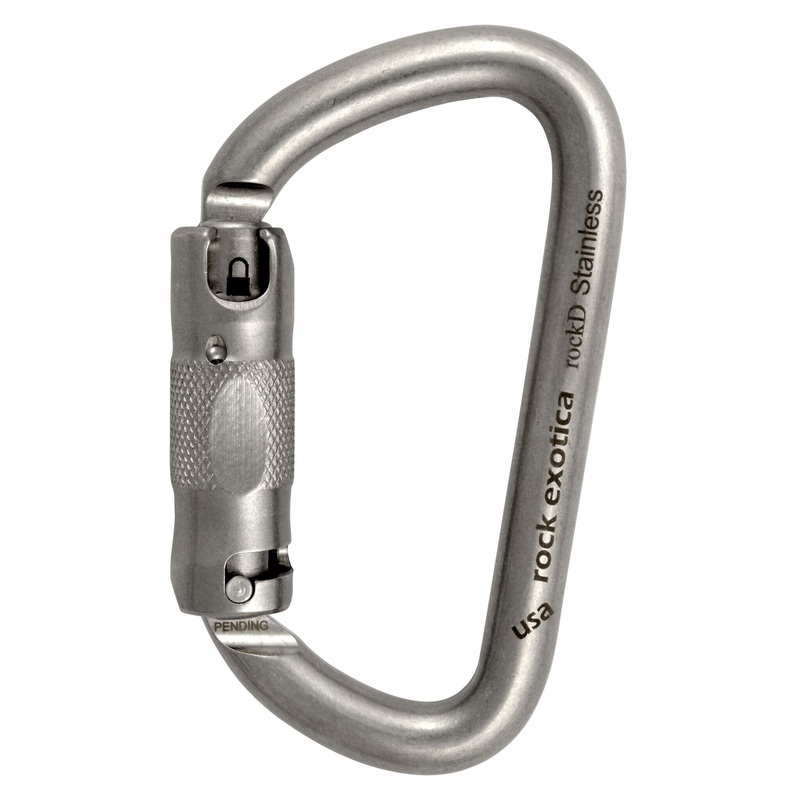 Rock Exotica RockD Stainless Steel Carabiner Auto Lock - C2SA