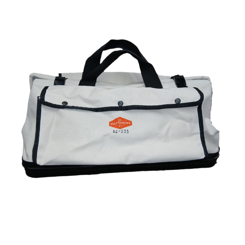 J.L. Matthews Big Mouth Canvas Tool Bag W/ 2 Outside Pockets- 62-235