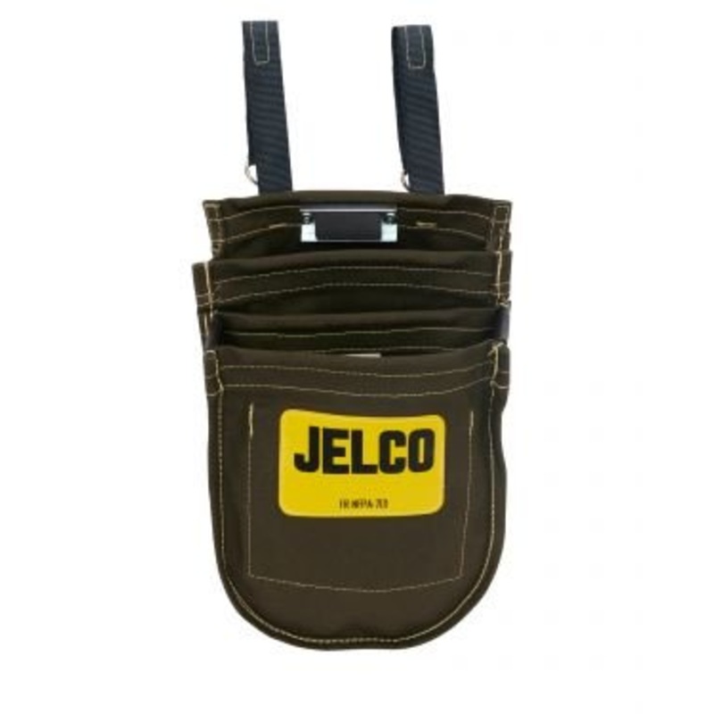 JELCO FR Triple Bolt Bag Linemans Leather Pouch - 84513