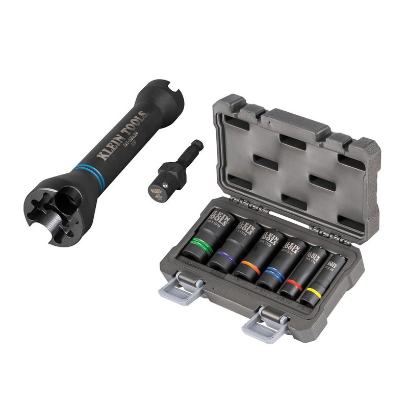 Klein 5-in-1 6 Piece Impact Socket Set W/Nut Runner - 660KIT1