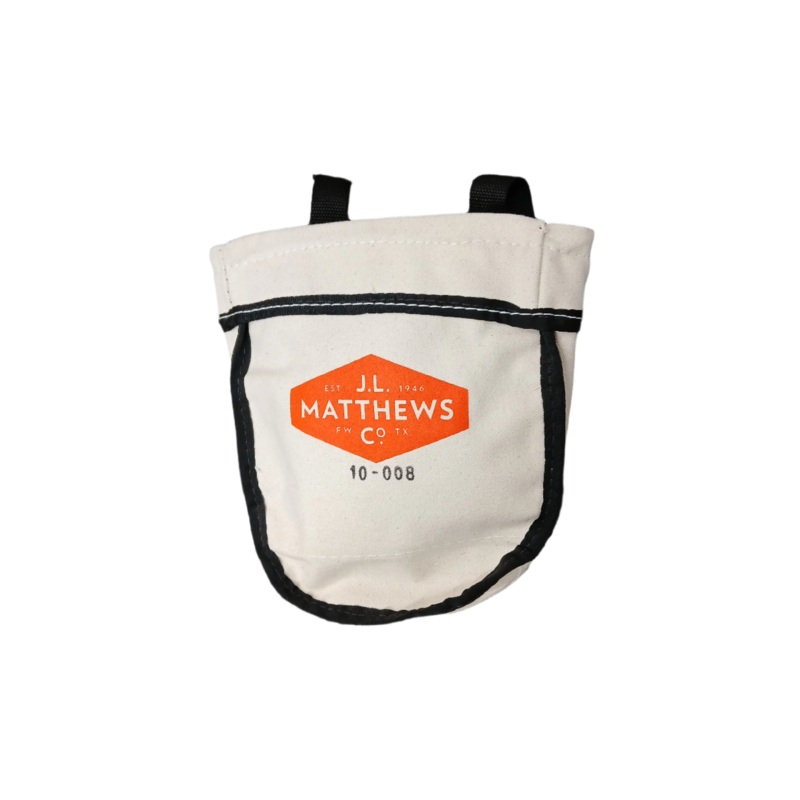 J.L. Matthews Large Bolt Bag Lineman Tool Pouch w/Pocket - 10-008