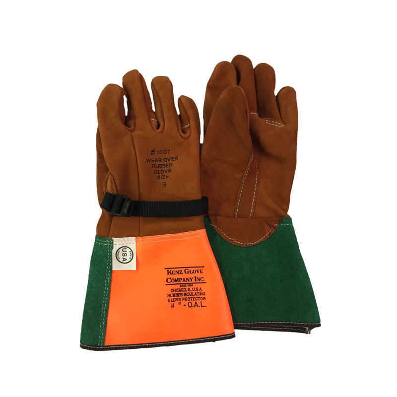 Kunz Red Buffed Cowhide Glove Protector - 1007-5BC