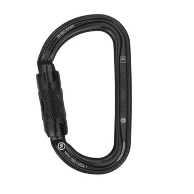 Petzl Am'D Ball Lock Carabiner D shape Connector - M34ABL