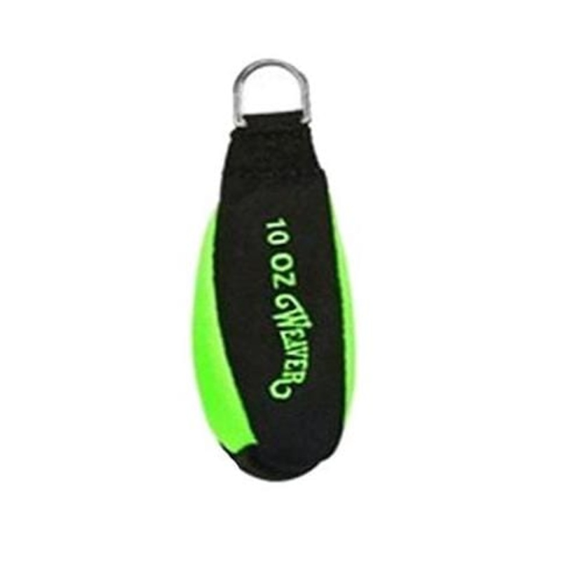 Weaver 10oz Black/Neon Green Throw Weight  - 08-98323-BK/NG