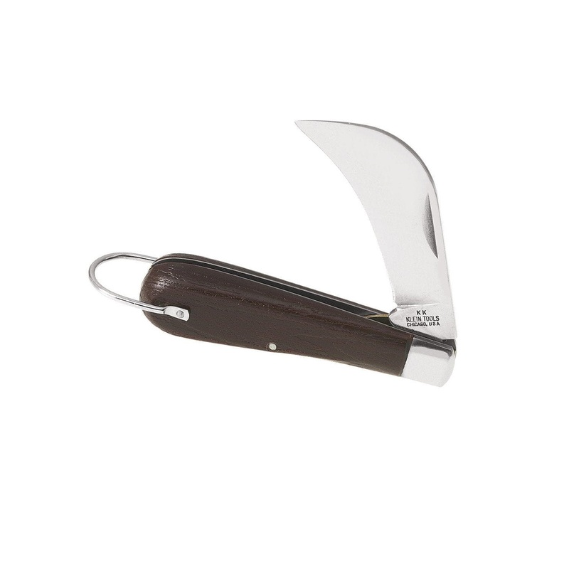 Klein Skinning Knife Stainless Steel 2-5/8'' Sheepfoot Slitting Blade - 1550-44
