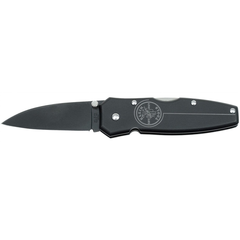 Klein Black Lightweight Lockback Knife 2-1/4'' Drop Point Blade - 44000-BLK