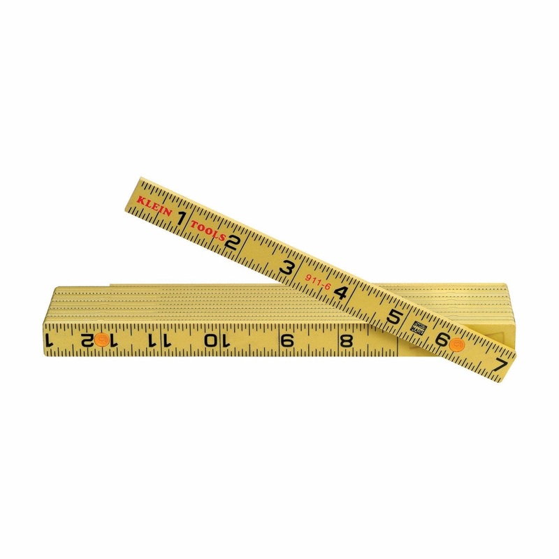 Klein Fiberglass Folding Ruler, Outside Reading - 911-6