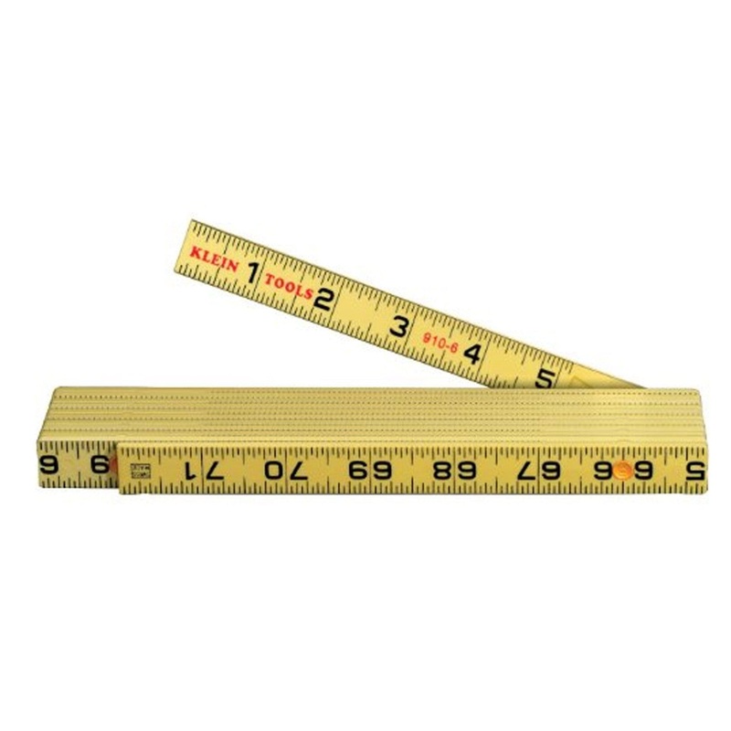 Klein Fiberglass Folding Ruler Inside Reading Measuring Scale - 910-6