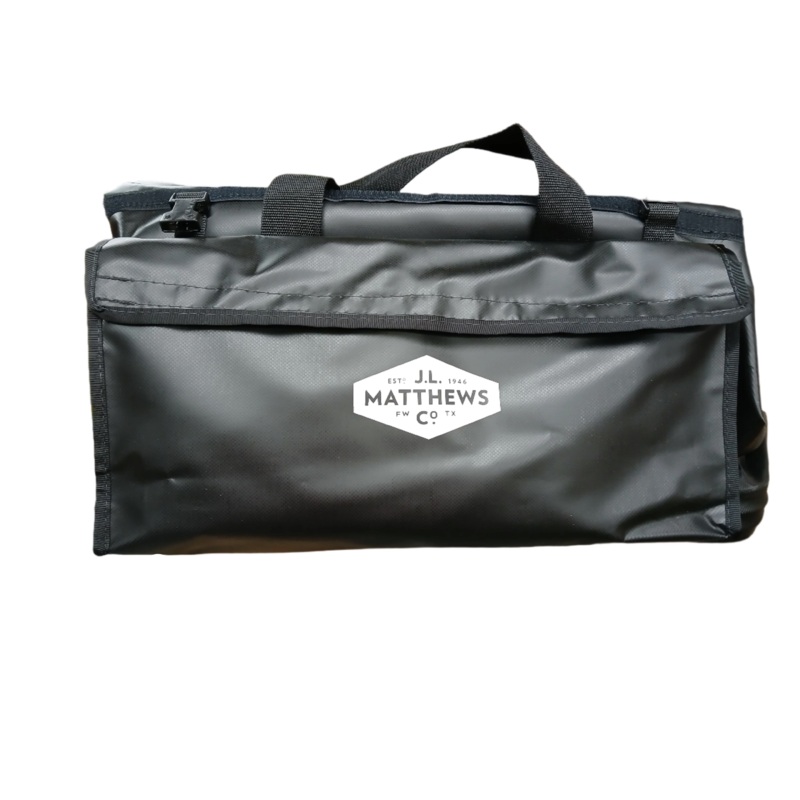 J.L. Matthews Big Mouth Black Vinyl Tool Bag - 62-649