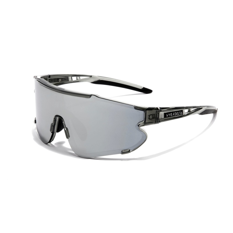Wye Delta HiViz Transparent Grey Mirror Polarized Lens Goggles