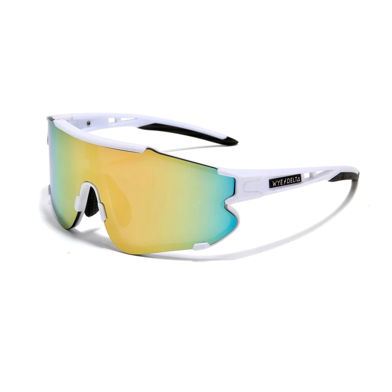 Wye Delta Z87+ HiViz Sunglass White Yellow Revo Goggles Z87-HV-WT-YEL
