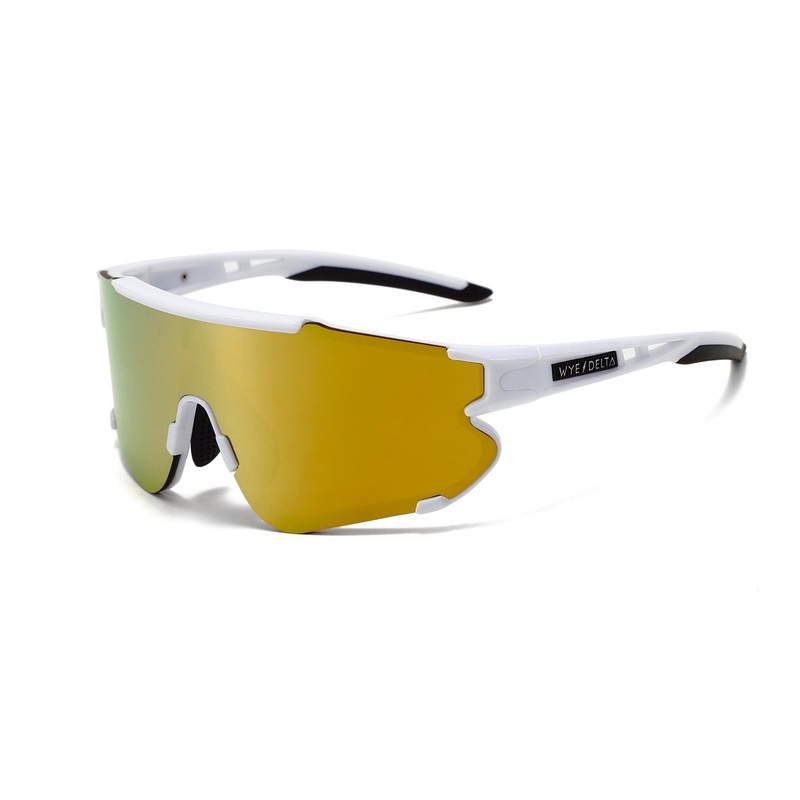 Wye Delta Z87+ HiViz White Gold Mirror Polarized Safety Goggles