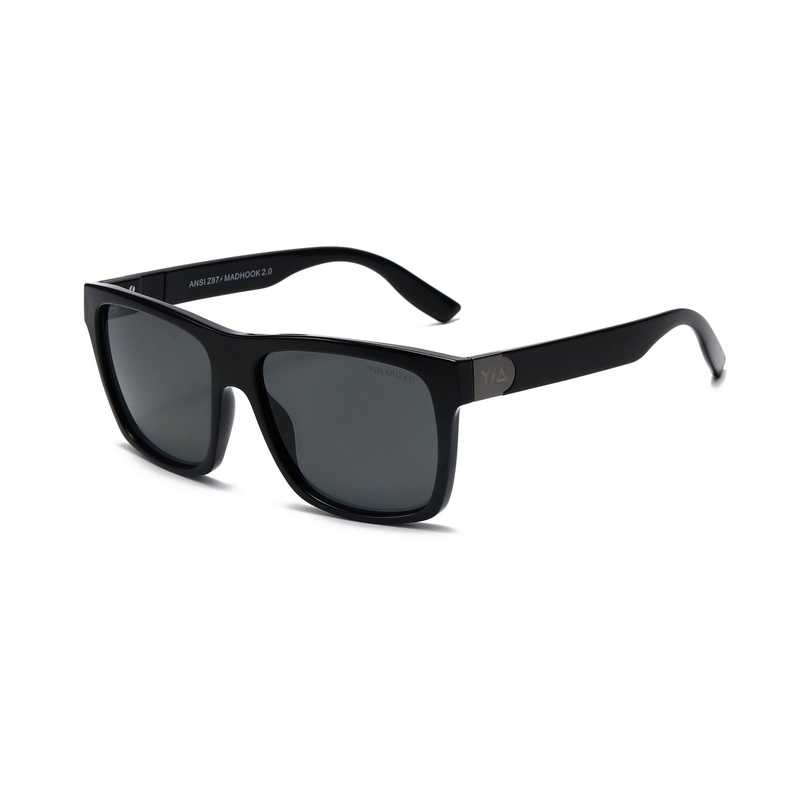 Wye Delta Z87 Madhook Eyeglass 2.0 LR: Matte Black Polarized Glasses