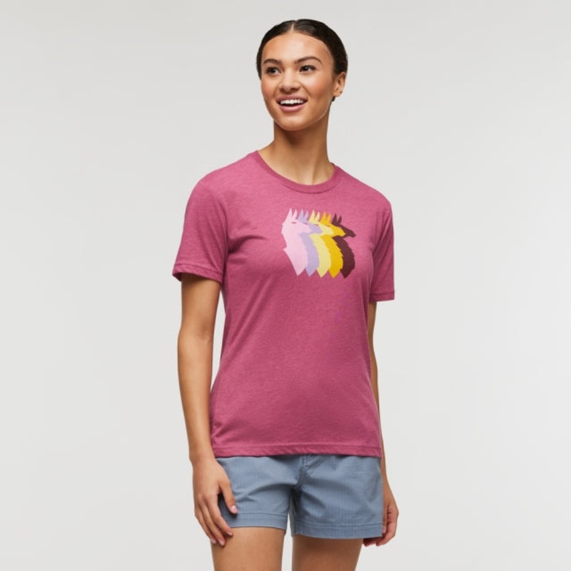 Womens Llama Sequence Organic T-shirt