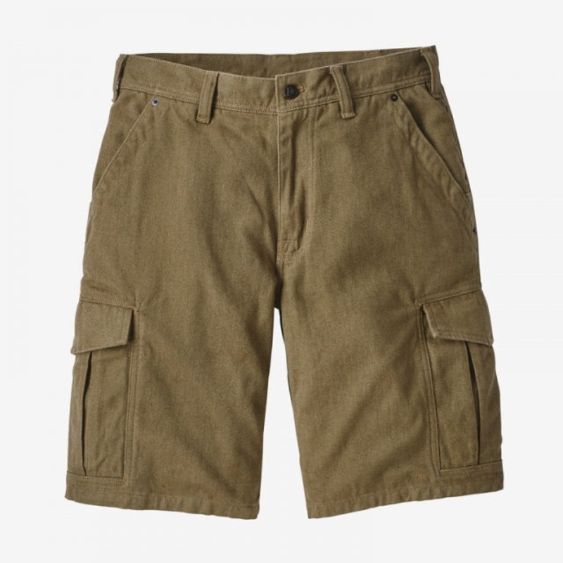 Mens Iron Forge Hemp Canvas Cargo Shorts - 11 In.