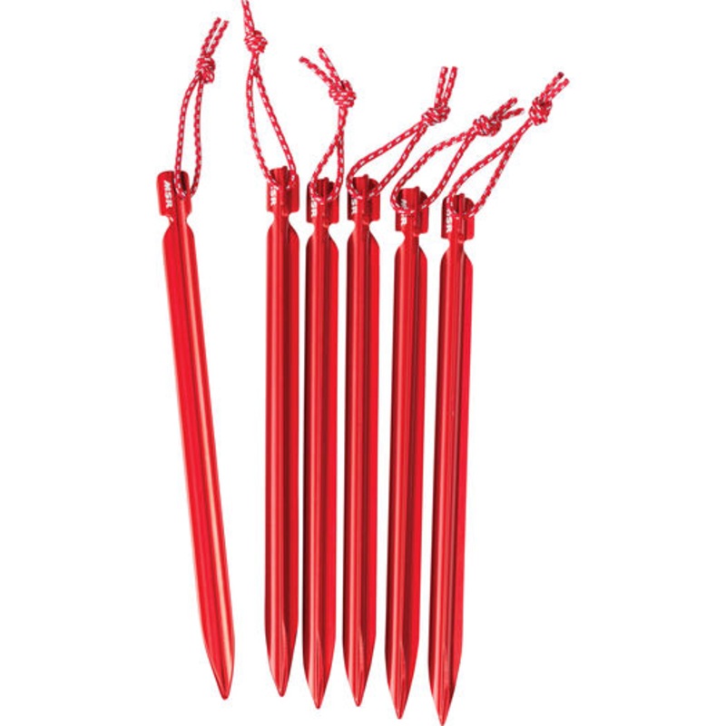 MSR Mini Groundhog Stake Kit Red