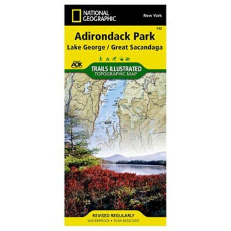 Nat Geo Map TI ADK L George/Sacandaga Lake #743