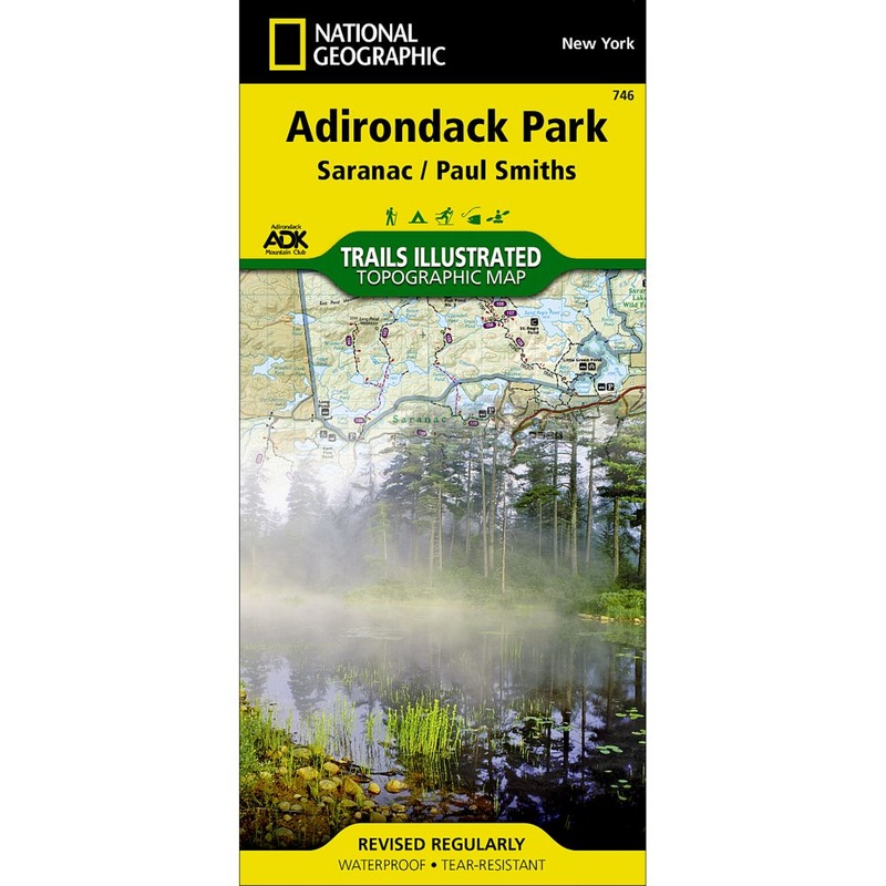 Nat Geo Map TI ADK Saranac/Paul Smith #746