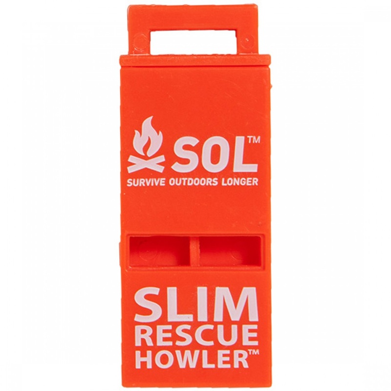 SOL Slim Rescue Howler Whistle 2 pk