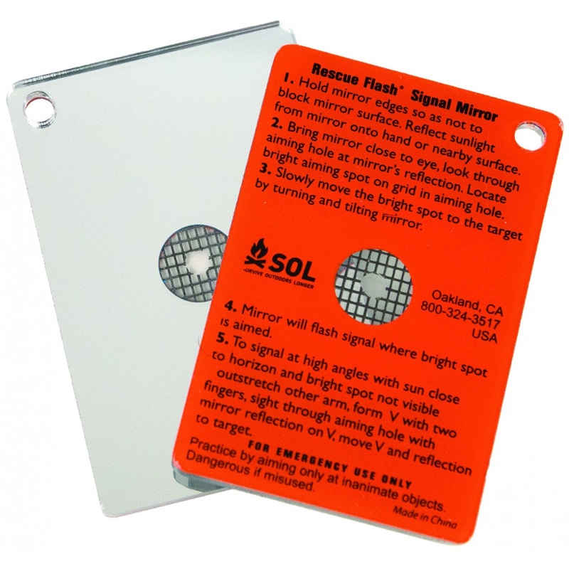 SOL Rescue Flash Floating Signal Mirror