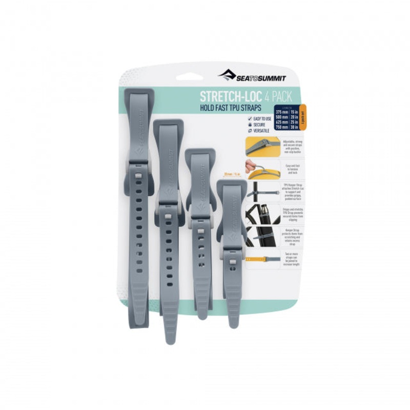Stretch-Loc TPU Straps Set: All Sizes x 20mm (3/4") - 4 Pack