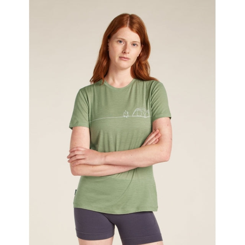 Womens Merino 150 Tech Lite Ss Tee Single Line Camp