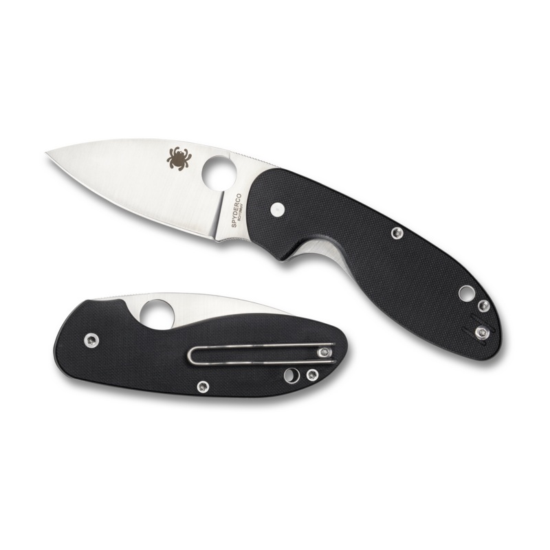 Spyderco Efficient G-10 Black Plain Edge Knife