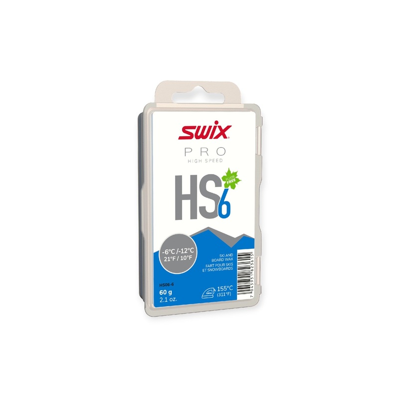 SWIX Fluorocarbon Universal Ski Wax HS6 Blue