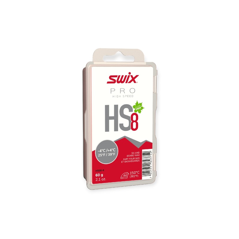 SWIX Fluorocarbon Universal Ski Wax HS8 Red