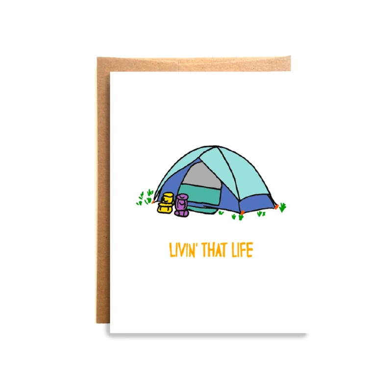 Wild Letter Livin' That Life Greeting Card