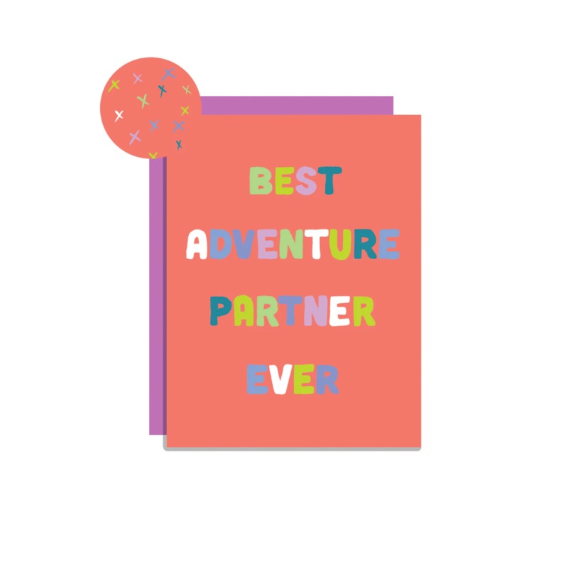 Wild Lettie Adventure Partner Greeting Card