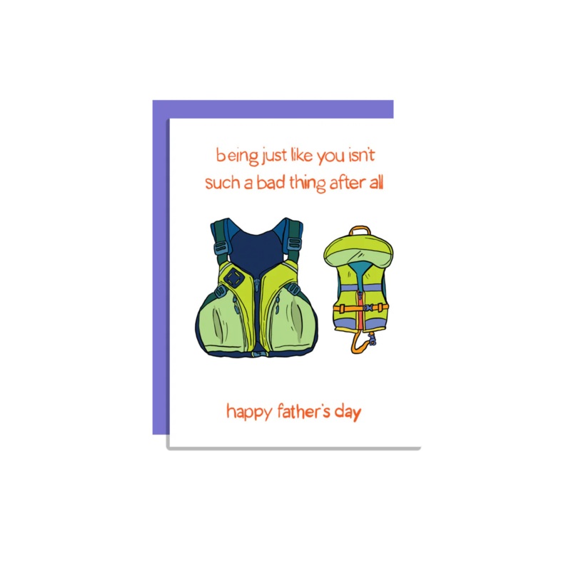 Wild Lettie Bad Thing Dad Greeting Card