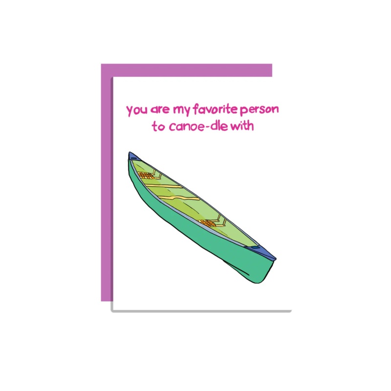 Wild Lettie Canoe-dle Greeting Card