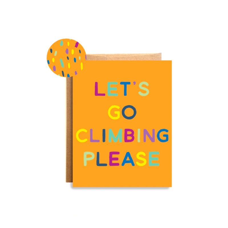 Wild Lettie Climbing Please Greeting Card