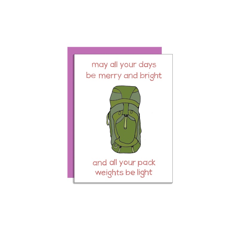 Wild Lettie Pack Weights Greeting Card