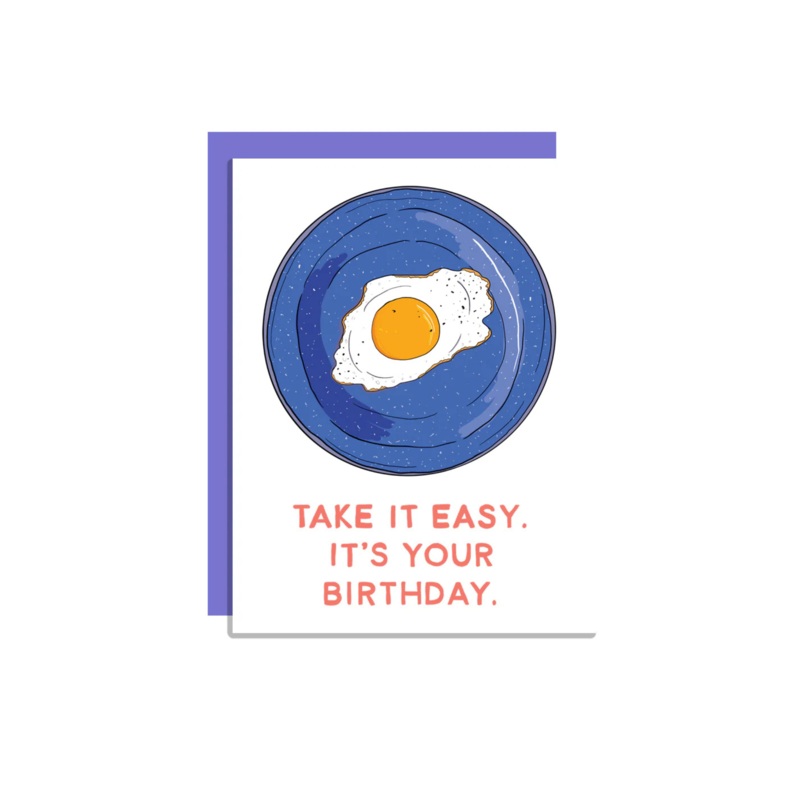 Wild Lettie Take It Easy Greeting Card
