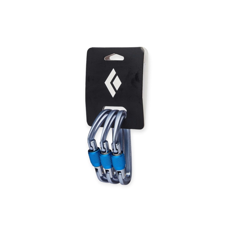 Black Diamond Hotforge Screwgate Carabiner - 3 Pack